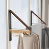 1 Stück Unsichtbares faltbares Kleiderständer ausziehbar für Zuhause Fenster Balkon Bohrlos Wandmontage Stange zum Aufhängen von Kleidung