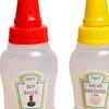 Storage Mini Tomato Ketchup Bottle Empty Refillable Squirt Salad Dressing