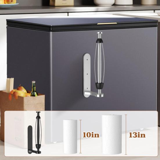 Wall-Mounted Paper Roll Holder Strong Load-bearing Waterproof Simple Installation Self-Adhesive Tissue Rack Paper Towel Holder