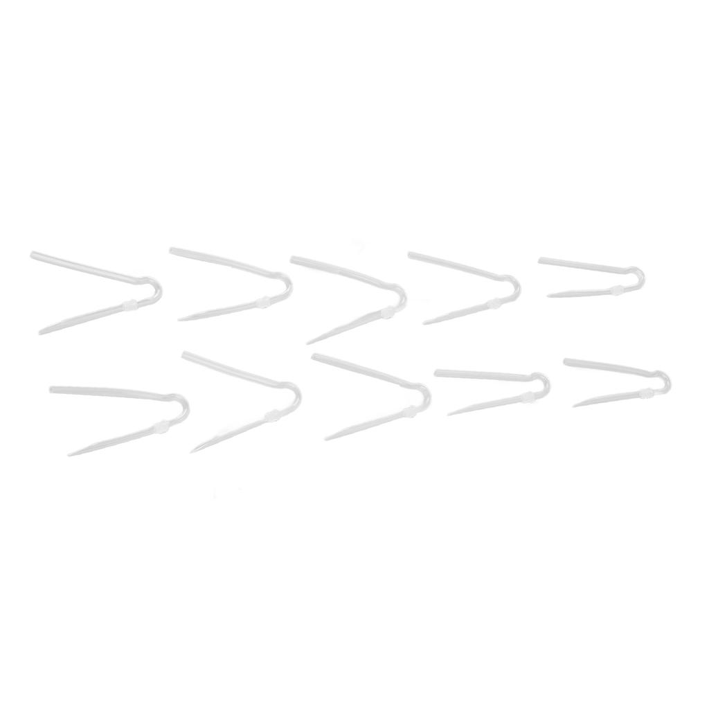 10pcs Sound Aid Tube R Type Prevent Earwax PVC Sound Amplifiers Earmold Tubing Set