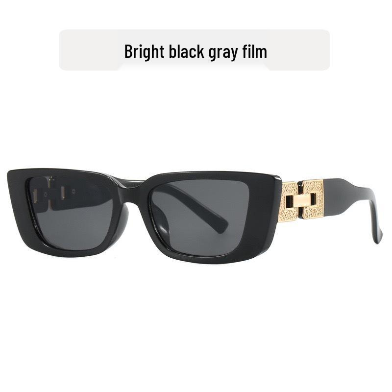 Cat-Eye Hollow Chain Sunglasses - Women's Trendy Street Style Square Frames