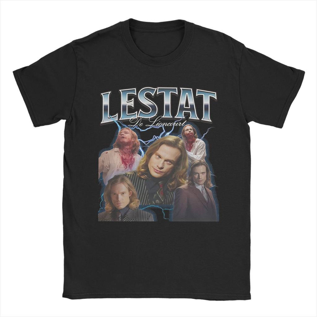 Lestat De Lioncourt s Retro T Shirts for Men Women Cotton Leisure TShirts Crewneck The Vampires Lestat Tee Shirt Clothes