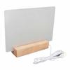 Whiteboard 220x150mm Acryl Weiß Planungstafel Wiederverwendbar mit Beleuchtungssockel DC 5V