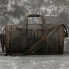 Big Capacity Leather Baggage Bag For Men Male Travel Bag Duffle Bags Weekender Bags On Luggage Over Night Handbags For Man