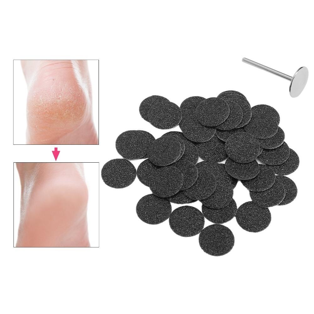 51pcs Round Shape Electric Callus Remover Discs Pedicure Tool Replacement Set For Pedicure Diameter 15mm