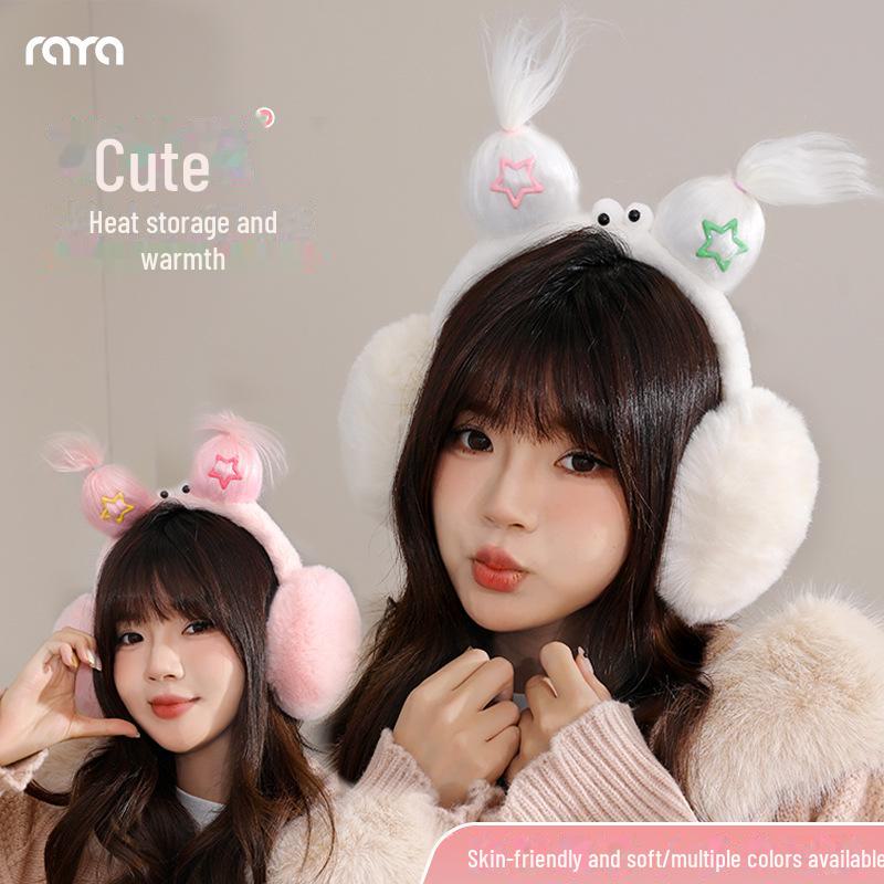

Women s Cute Braid Antifreeze Earmuffs - Warm Winter Ear Protection for Students One Size
