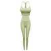 Women's Spring/Summer Yoga Sports Women's Pants with Suspended Chest Pads, Sleeveless Slim Fit, Beautiful Back, Naked Fashion Set