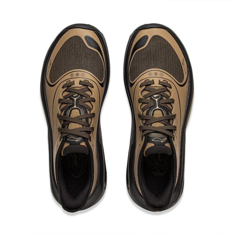 LiNing CF Su Xunyou unisex hiking shoes yellow walnut brown breathable quick draining AHCV017-3