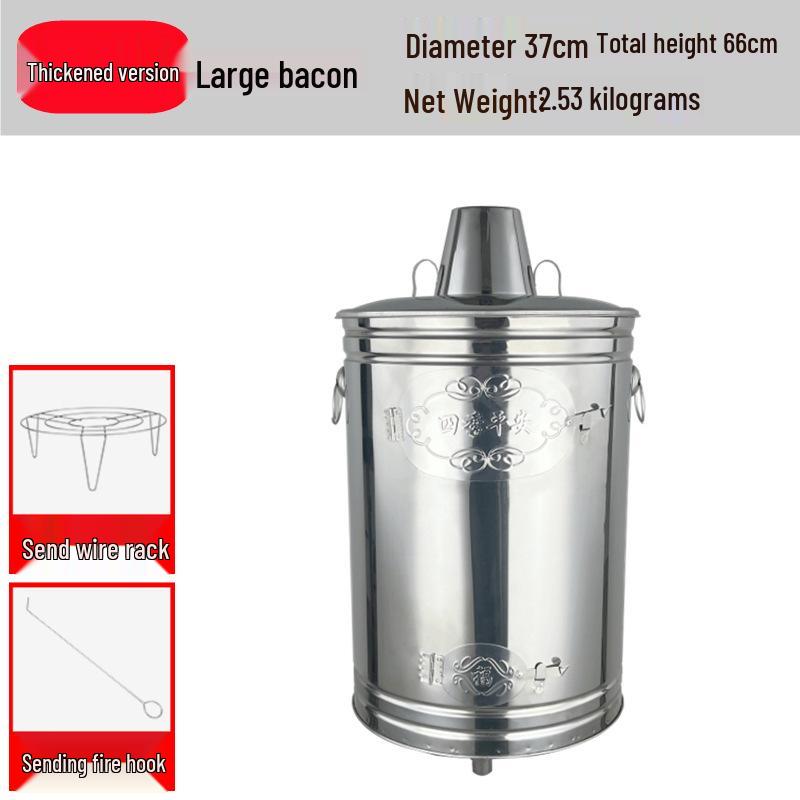 Gold Stainless Steel Indoor Paper Money Burning Barrel for Household and Temple Use