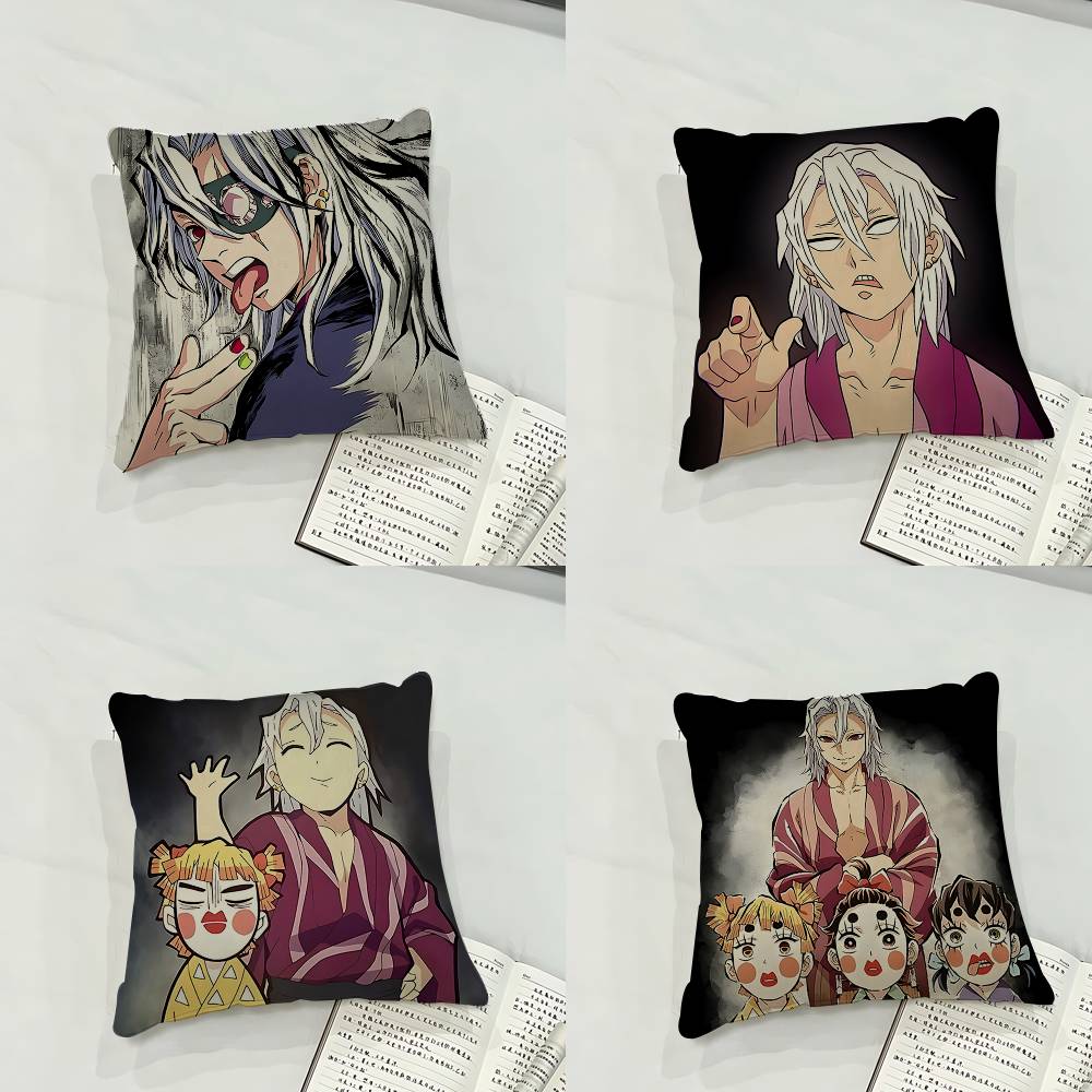 T-Tengens Uzuis Case Plush Fabric Soft Pillowcase Double Sided Print Cushion Cover Household Gifts