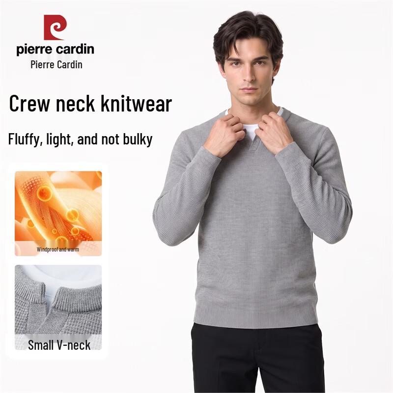 Pierre Cardin Men's Waffle Knit Henley Sweater