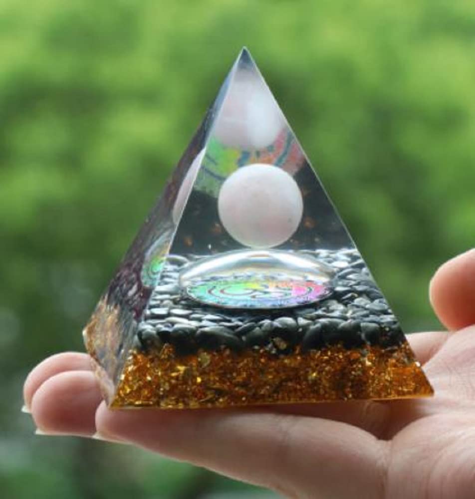 [Good Relationship Store] Orgonite Pyramid Shape, 6cm Diameter, 6cm Height, Triangular Pyramid, Pyramid Power