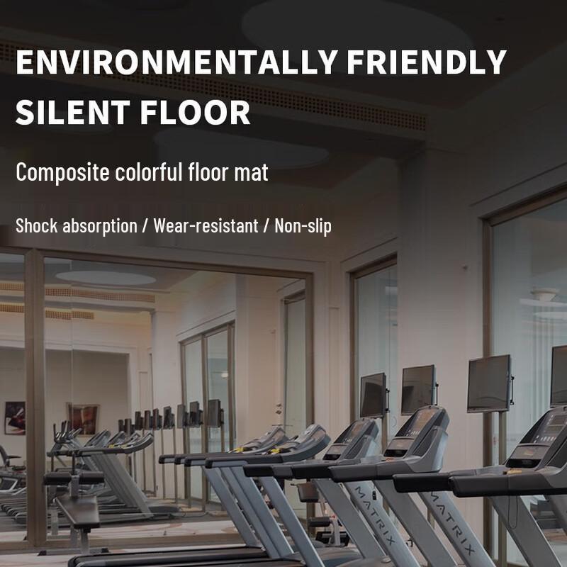 OEING Gym Rubber Floor Mat 50x50x5.0CM