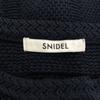 SNIDEL SWNJ241118 Langärmige Tweed Strickjacke F Marine Damen Gebraucht