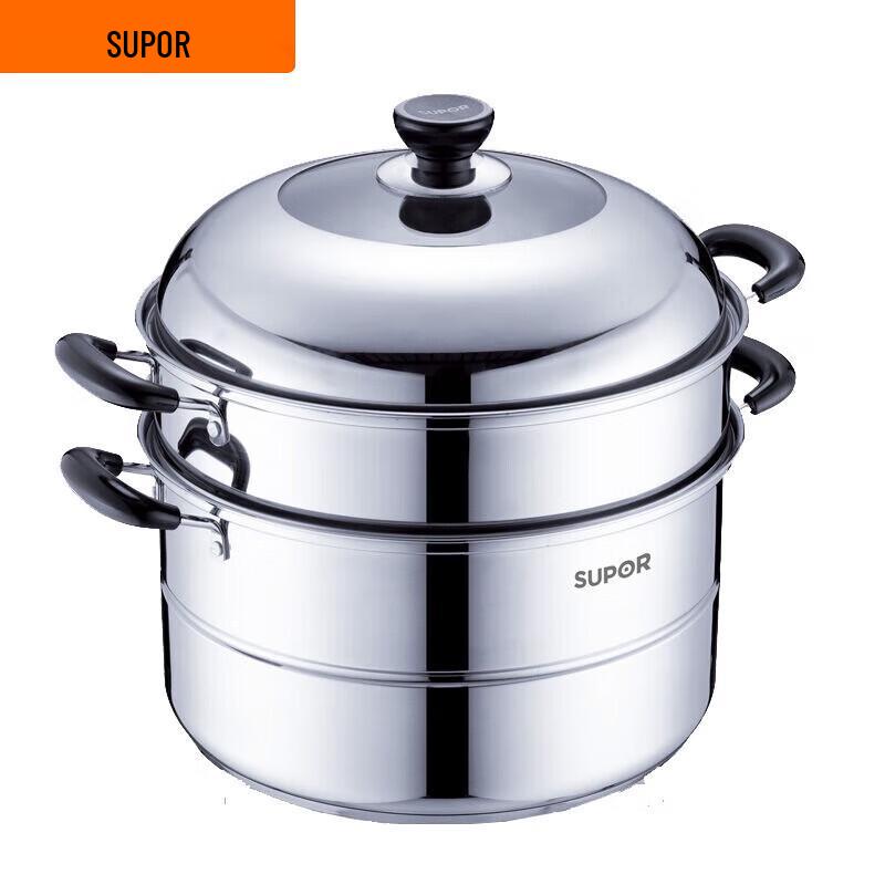 Supor Helper 304 Stainless Steel Double Layer Steamer Pot