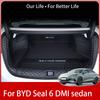 Für BYD Seal 6 DMI Limousine 2026 2027 Kofferraummatte Heckklappen-Liner Ladeboden Leder Teppich Matten Schutz Zubehör Matten