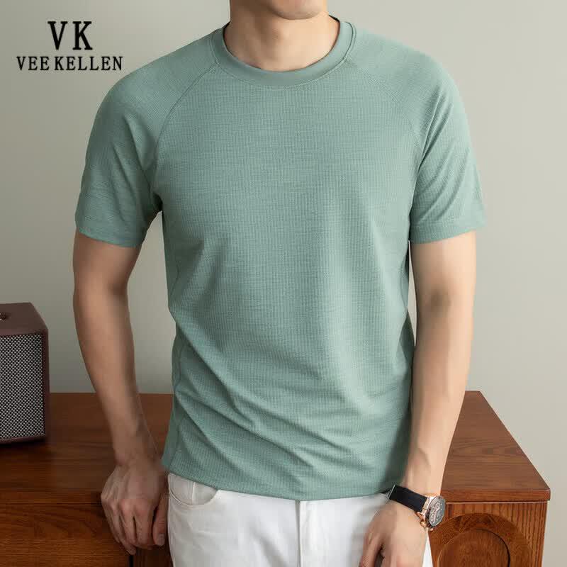 VEE KELLEN Men s Cooling Round Neck Short Sleeve T-Shirt M (100-120 lbs)