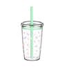Reusable Milk Tea Straw Cup Transparent Drinking Cup Fashion High-value Coffee Cup  Home