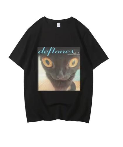 Fashion Women's T-Shirt Horror DEFTONES Skull T-Shirt Men's Harajuku Gothic Black T-Shirt Summer Boy Girl Street
