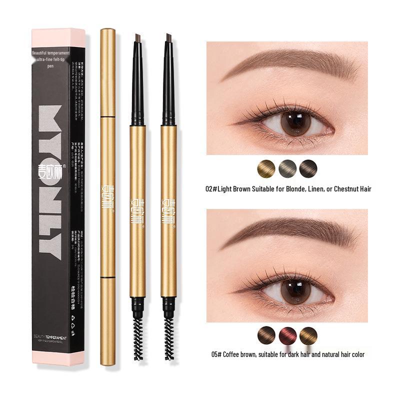 Maiolee Little Gold Dual-Ended Ultra-Fine Smudge-Proof Eyebrow Pencil