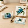 Materiale per Artigianato Mosaico Kit Mosaico Piastrelle di Vetro Animali Marini Arte Kit Decorazione Casa Per Decorazione Casa