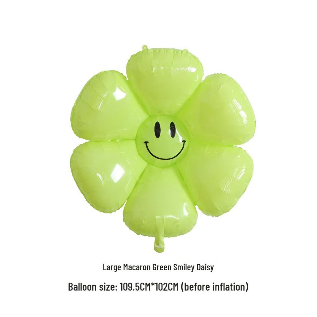 Smiley Sunflower & Daisy Balloon for Children's Party Décor