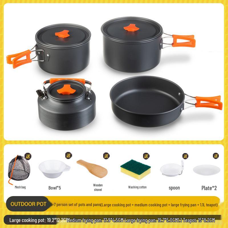 Borsa per riporre set da cucina da esterno: Organizzatore Pieghevole per Utensili, Pentole, Bollitore, Padella, Pentola per Zuppa e Accessori per Fornelli.