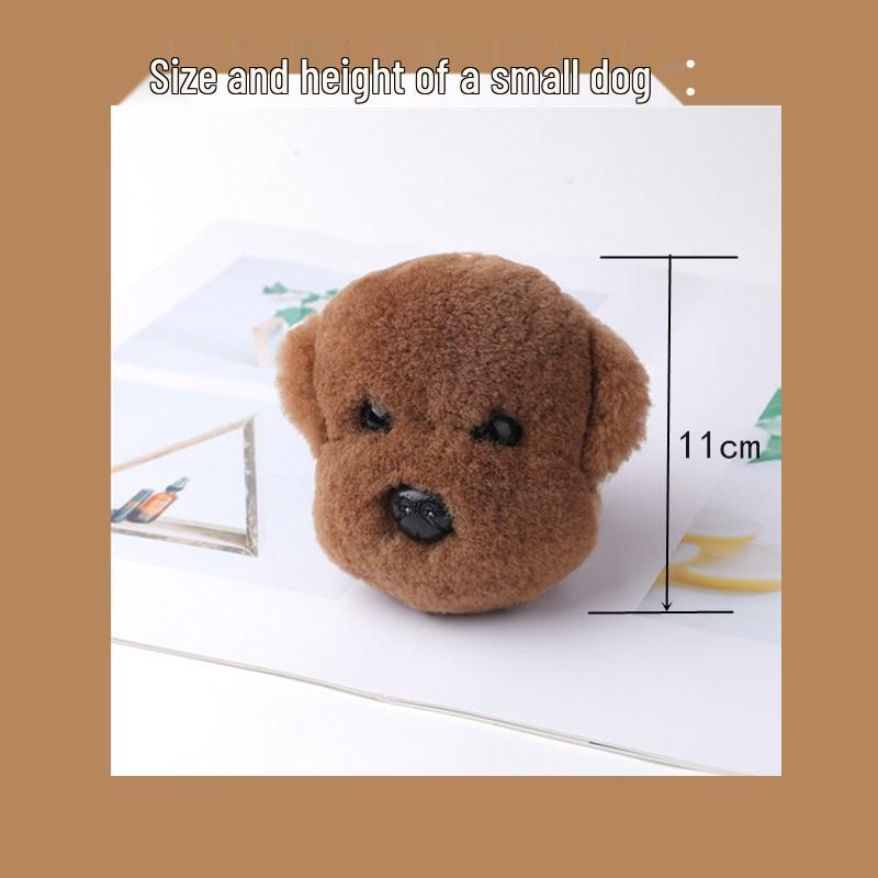 Cute Ella Bichon Teddy Dog Wool Keychain Bag Charm