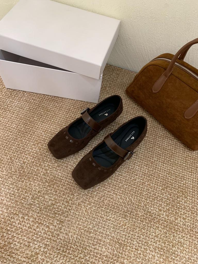 French retro Mary Jane shoes women's autumn models with flat bottom woven square head single shoes inner height increase with skirt women's shoes