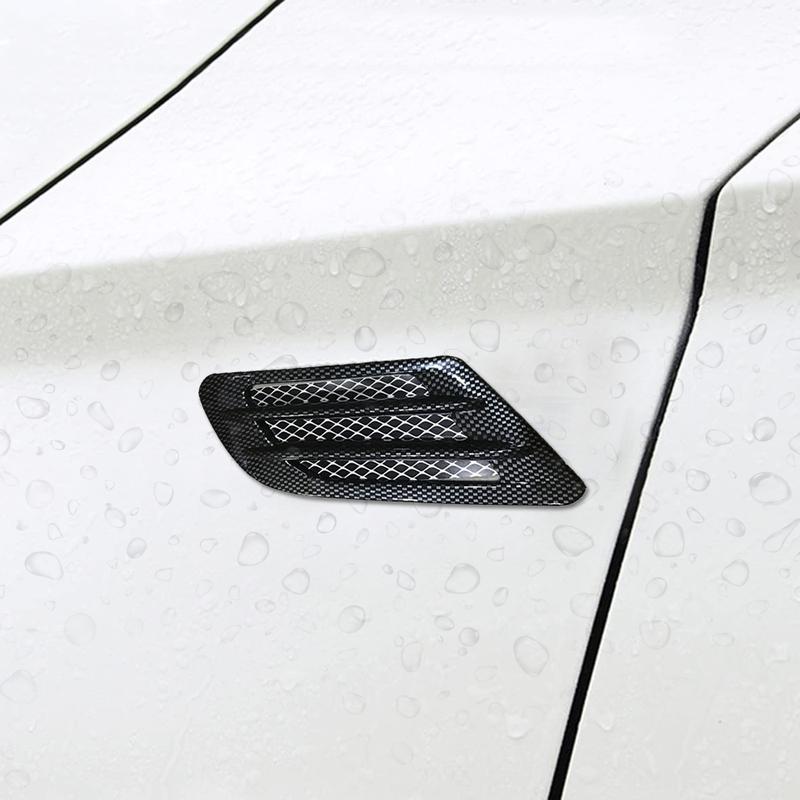2ks Auto Vnější Doplňky Univerzální Boční Blatník Kapota Samolepky na Auto Stylizační Samolepka na Větrací Mřížku Auta Dekorativní Samolepka na Karoserii Auta