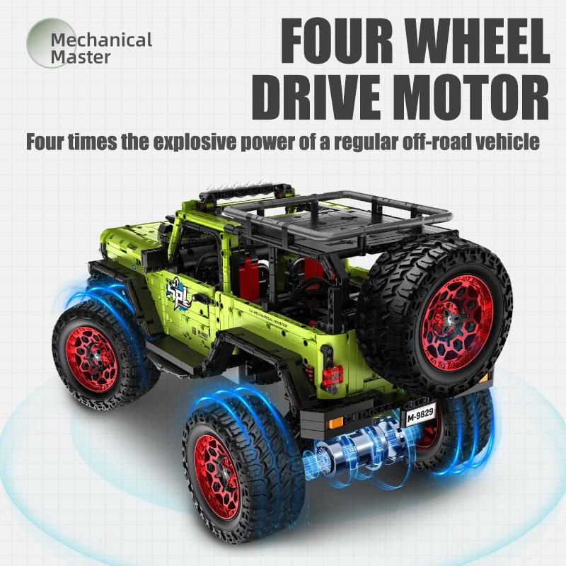 Techniczny MOC 2545 szt. City Wspinaczka Samochód terenowy Klocki Budowlane DIY Zdalnie sterowany Monster Truck Klocki Zabawki Dla Dzieci Prezenty