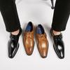 Japanese Style New Pointed-Toe Authentic Leather Business Formal Wear Leather Shoes Men's Buckle Office Wedding Gentleman Monk Shoes Orders