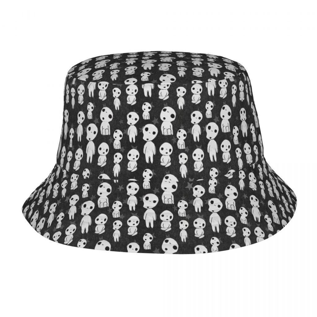 Spirit Of The Forest Kodama Unisex Bucket Hat Personalisieren Sie Sommerreisen Strand Princess Mononoke Studio Hüte