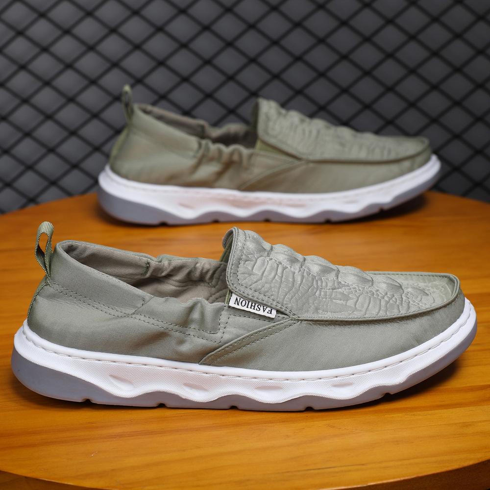 

Summer new men s board shoes fashionable breathable men s shoes trendy with one pedal low-top lightweight casual shoes manufacturer 44