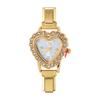 Y2K Vintage Zircon 9MM Width Italian Charm Heart Shape Watch High Quality Stainless Steel Bracelets Bangle for Birthday Gifts
