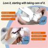 2-in-1 Dog Nail Grinder & Clipper - Ultra-Quiet USB Rechargeable Pet Nail Trimmer with LED Light, Multiple Sanding Ports, and Splash Guard for Dogs an