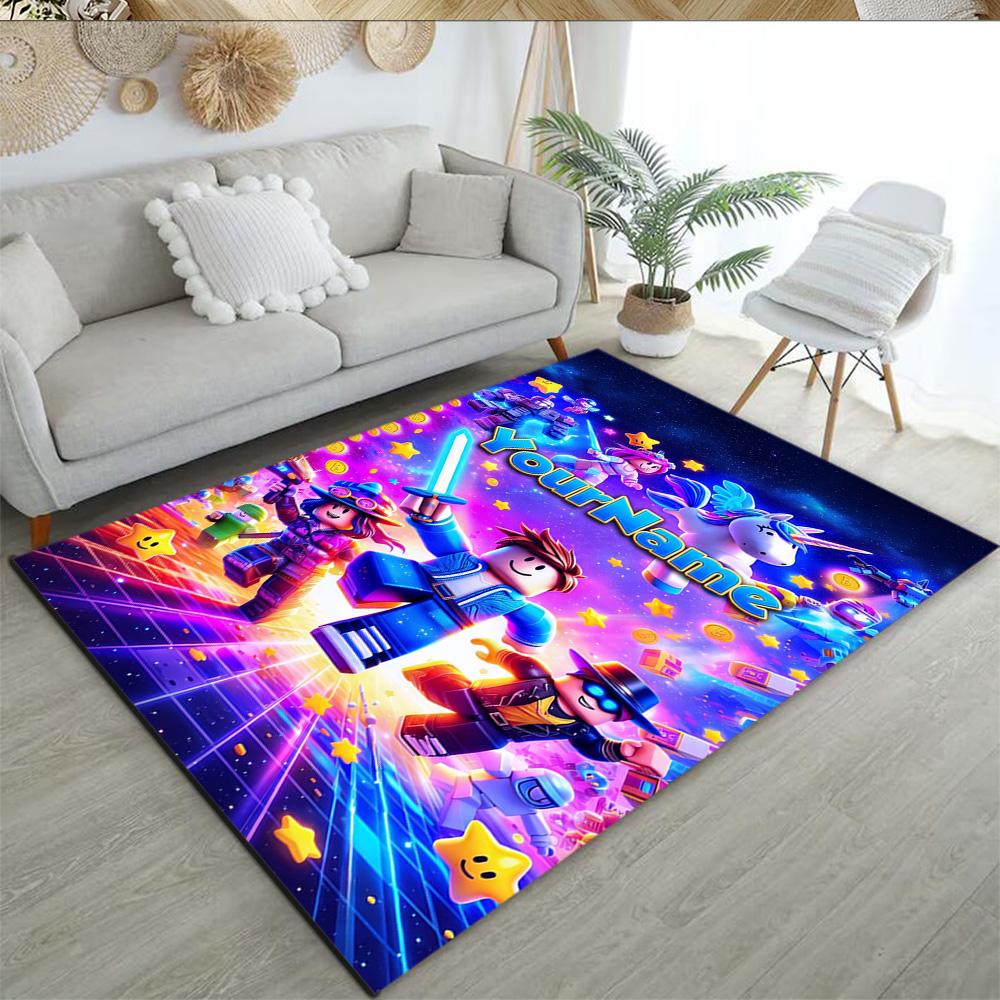 Roblox 14 Customize Text Floor Rug Office Rug Design for Decorate room Dormitory Foyer Balcony Antislip Carpet Office home decor