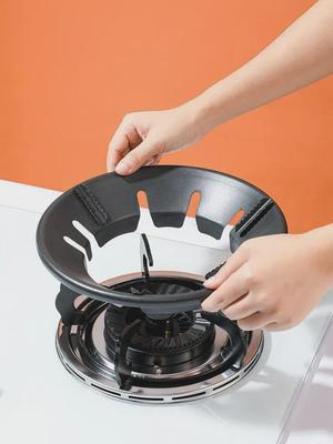 Parabrezza universale per fornelli a gas a risparmio energetico: Copertura antiscivolo spessa per fornelli a gas naturale e liquefatto