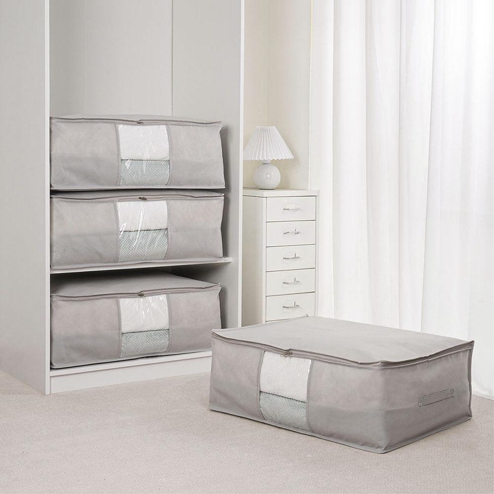 Aufbewahrungsboxen für Kleidung Faltbarer Schrankorganizer Aufbewahrungsbehälter mit robusten Griffen Dickes Gewebe für Kleidung, Decke