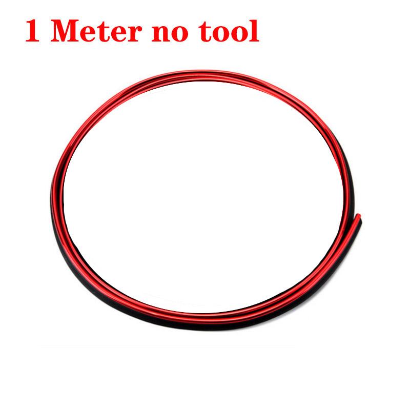 Car Moulding Decoration Flexible Strips 5M/1M Interior Auto Mouldings Car Cover Trim Dashboard Door Edgein Car-styling