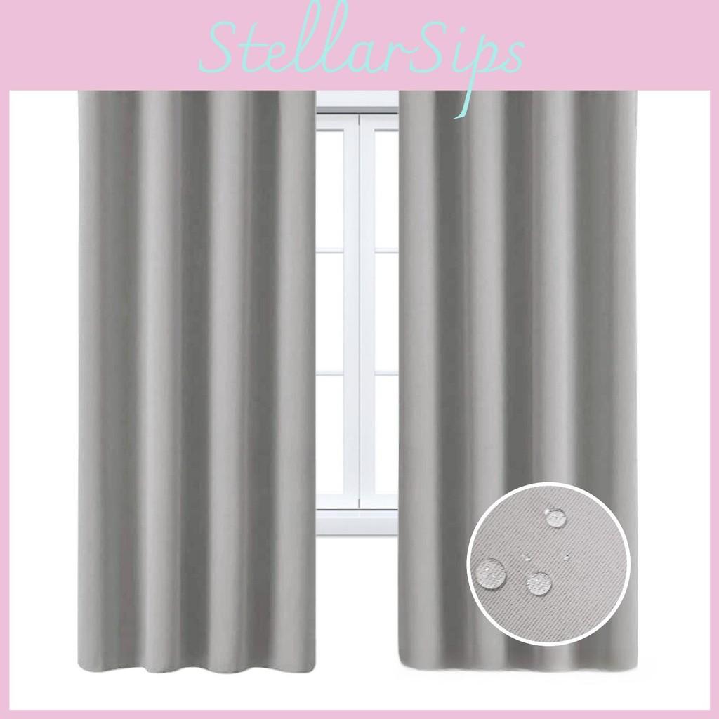 Solid Color Curtains With Insulation And Shading Design For Daily Household Use