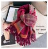 Elegant Ethnic Style Double-Sided Scarf – Women's Soft, Thick, Warm Shawl for Autumn & Winter