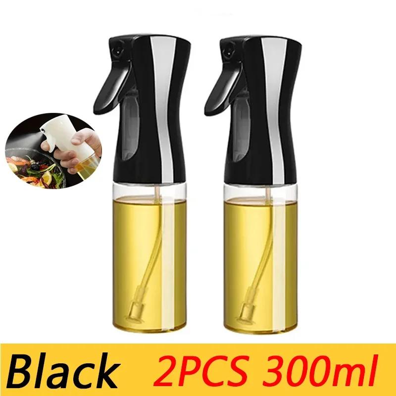 3pcs 200/300/500ml Oil Spray Bottle Kitchen Cooking Olive Oil Dispenser Camping BBQ Baking Vinegar Soy Sauce Sprayer Containers
