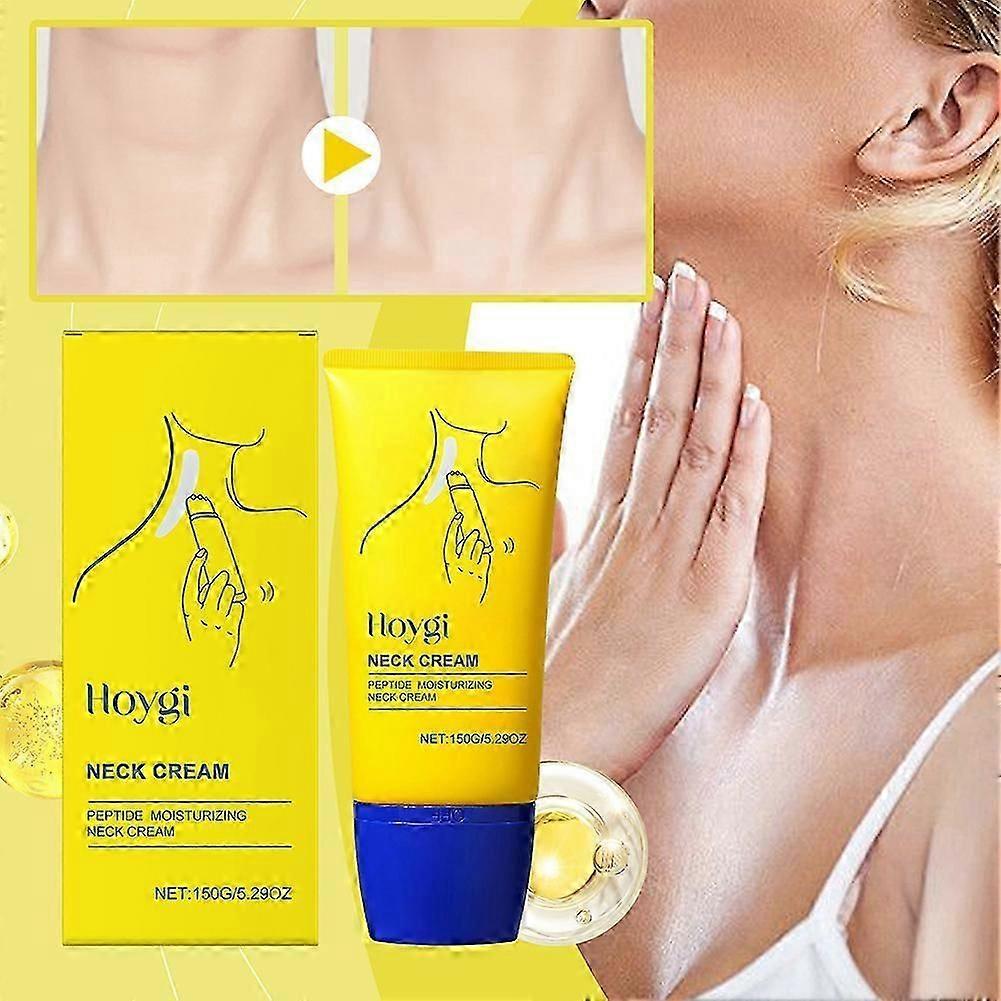 Krém proti stárnutí na zpevnění krku Peptidový hydratační krém na krk Redukuje vrásky Vyhlazující krém na pokožku