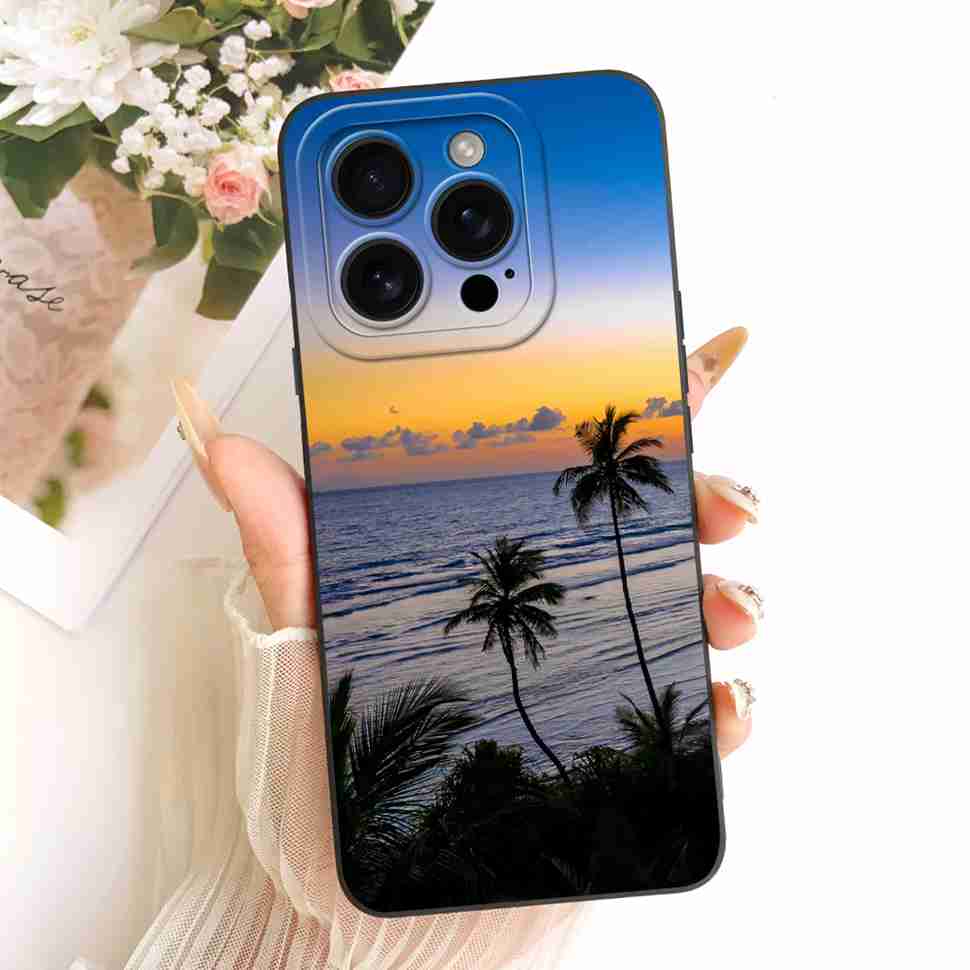 For iPhone 16 Pro 6.3" A3293 A3083 Case Cartoon Simplicity Soft Silicone Back Cover For iPhone 16 PRO A3292 A3294 Phone Cases