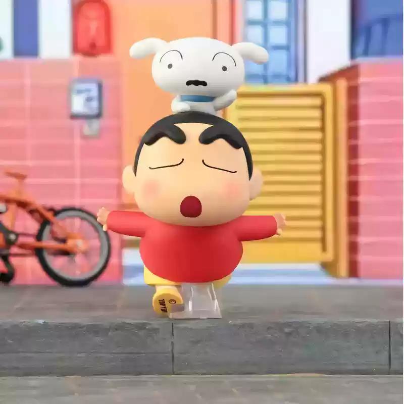 Official Crayon Shinchan Shiro' S Daily Life Series Cute Anime Figure Trendy Children'S Gift Customizable Toy