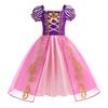 Frozen Anna Princess Girl Dress Halloween Cosplay Party Costume Snow Queen Princess Clothes Children Outfit 2-10 Y
