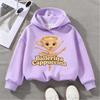 Cute Ballerina Cappuccina Printed Kids Sweatshirt for Girls Fashionable and Comfortable Children's Pullover Top