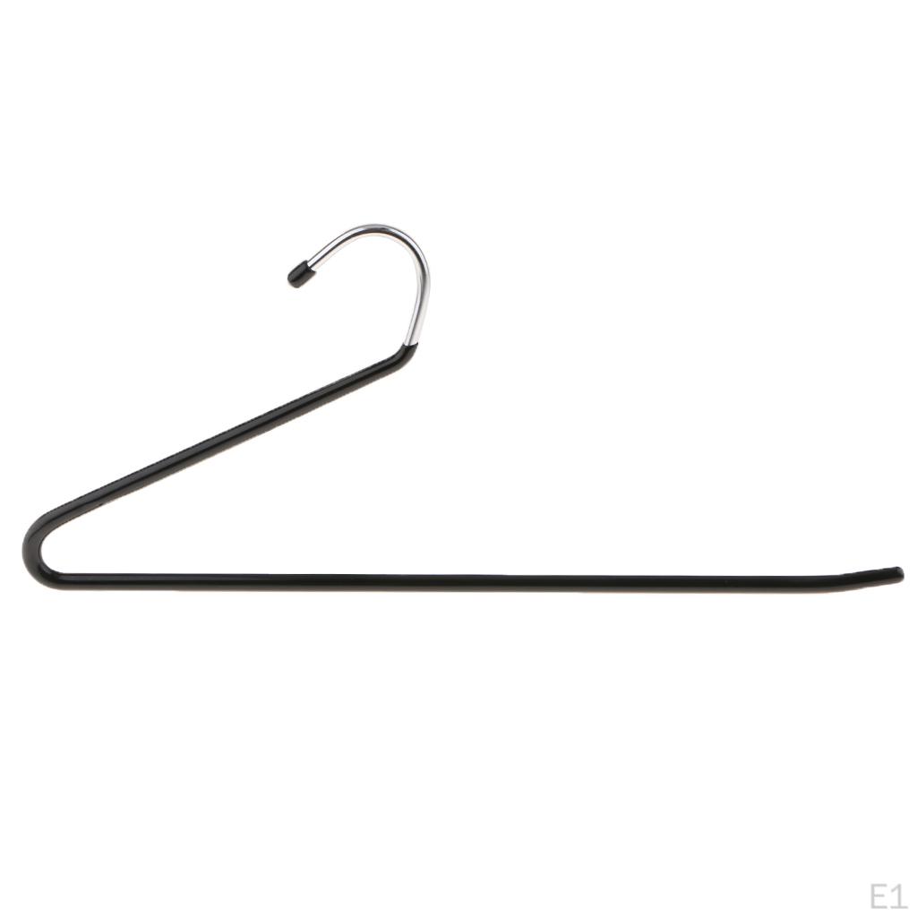 10 Pack Anti-slip Stainless Metal Pant Trousers Jean Hangers Rails Closet Storage Organizer