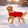 Pet Outfits Warm Dog Winter Coat Thickened Adjustable Dog Vest Jacket Soft Fleece High Collar Dog Sweatshirt Outdoor